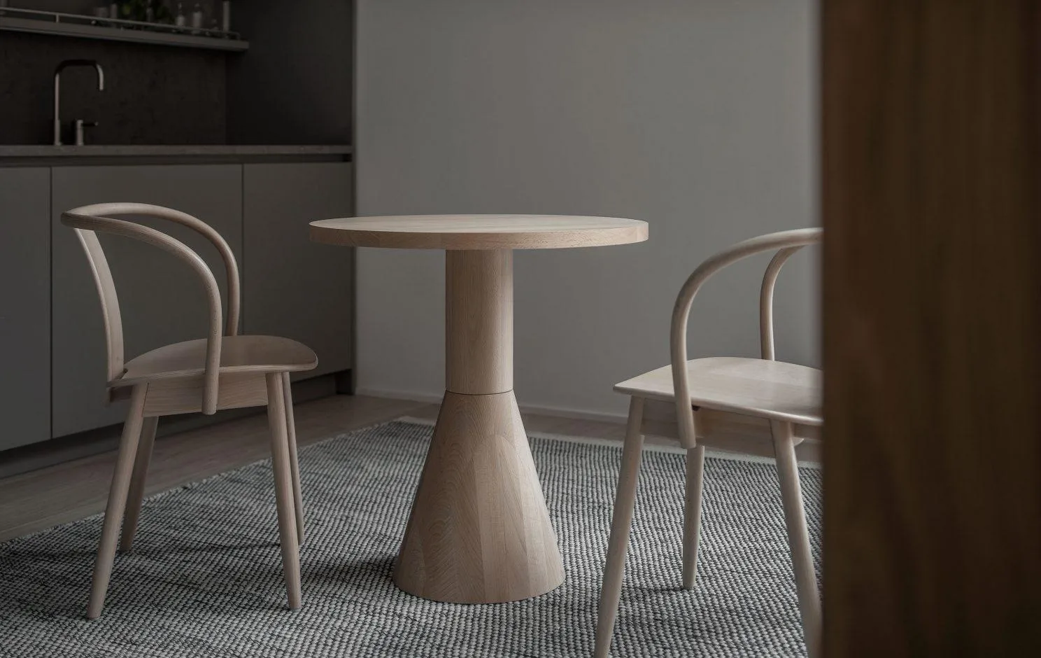 Massproductions ICHA chair, black stained beech - Image 6