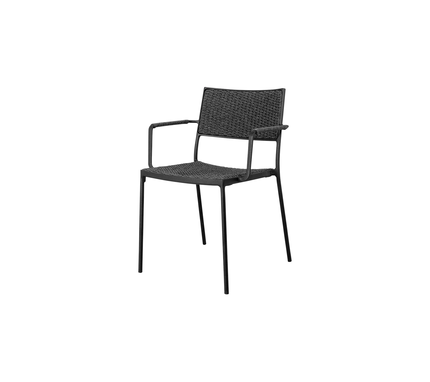 Cane-line LESS chair, dark grey