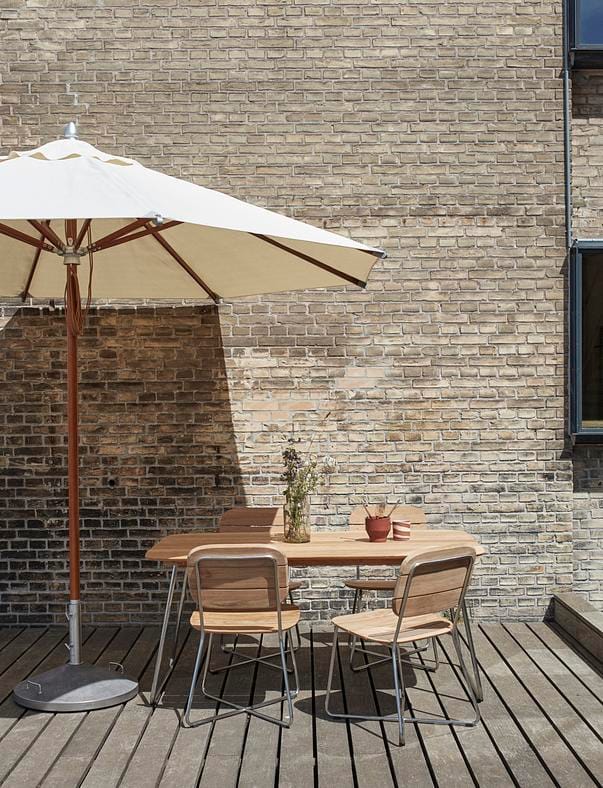 Fritz Hansen ATLANTIS -aurinkovarjo Ø330 cm, valkoinen - Image 2