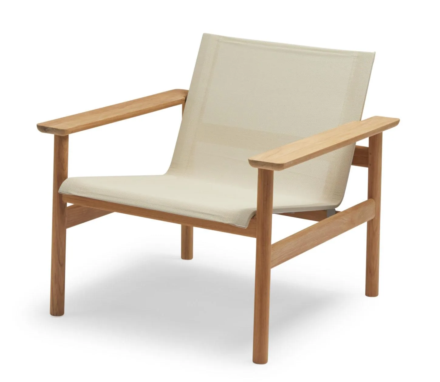 Fritz Hansen PELAGUS -lounge chair, sand/teak
