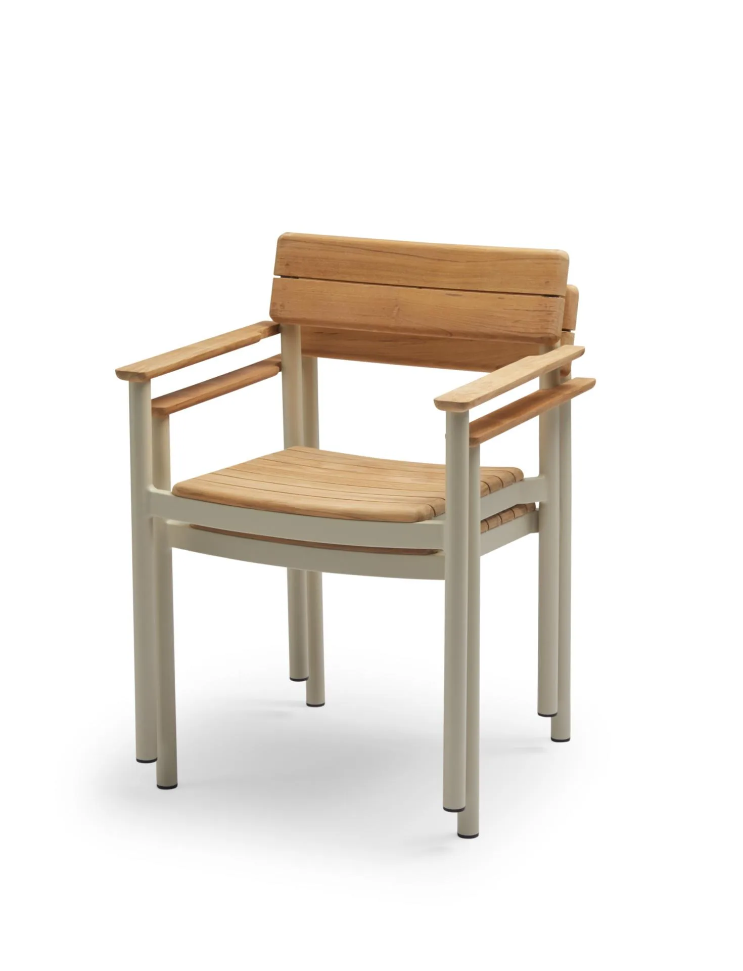 Fritz Hansen PELAGUS -armchair, light ivory/teak - Image 2
