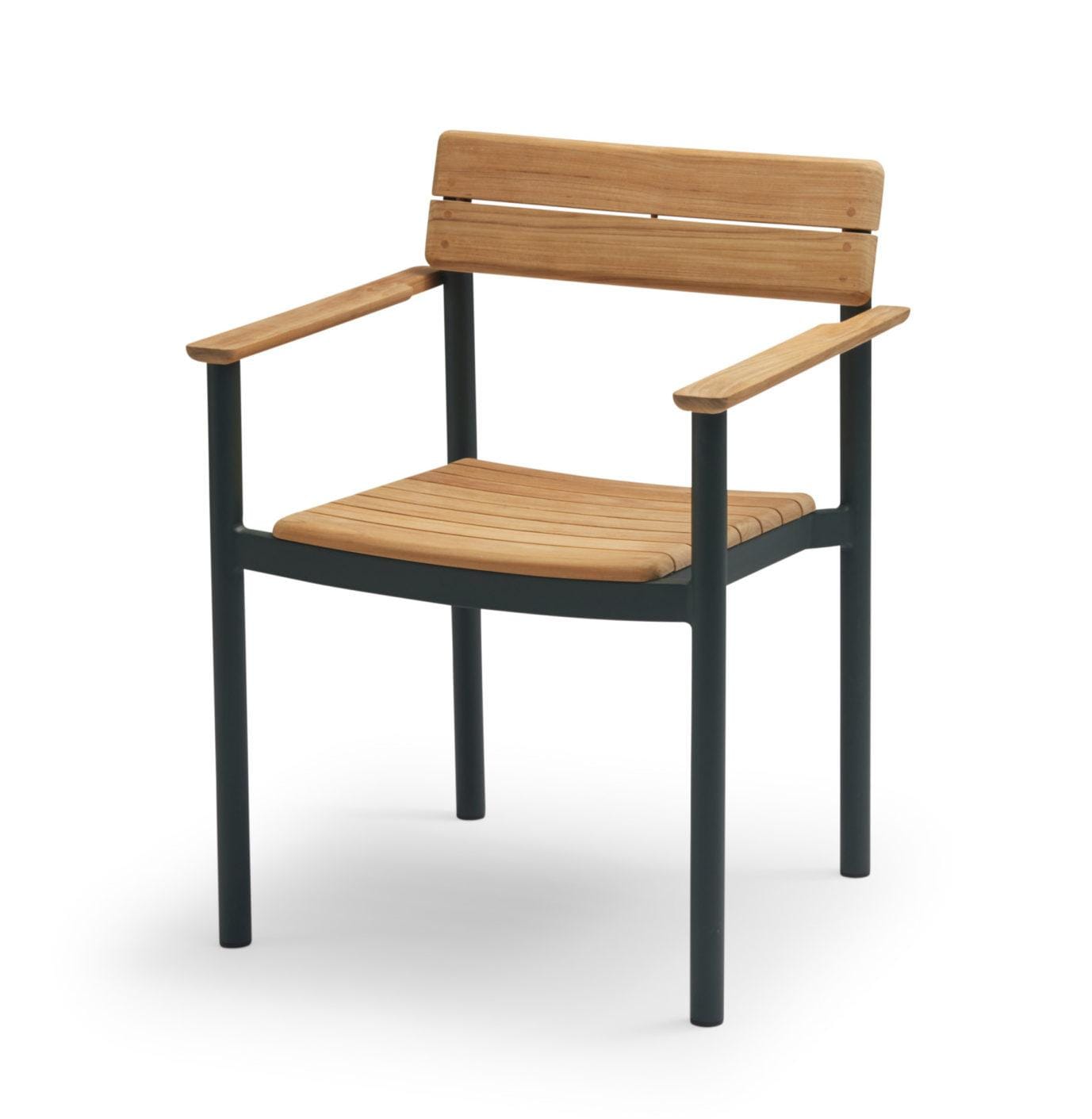 Fritz Hansen PELAGUS -armchair, hunter green/teak