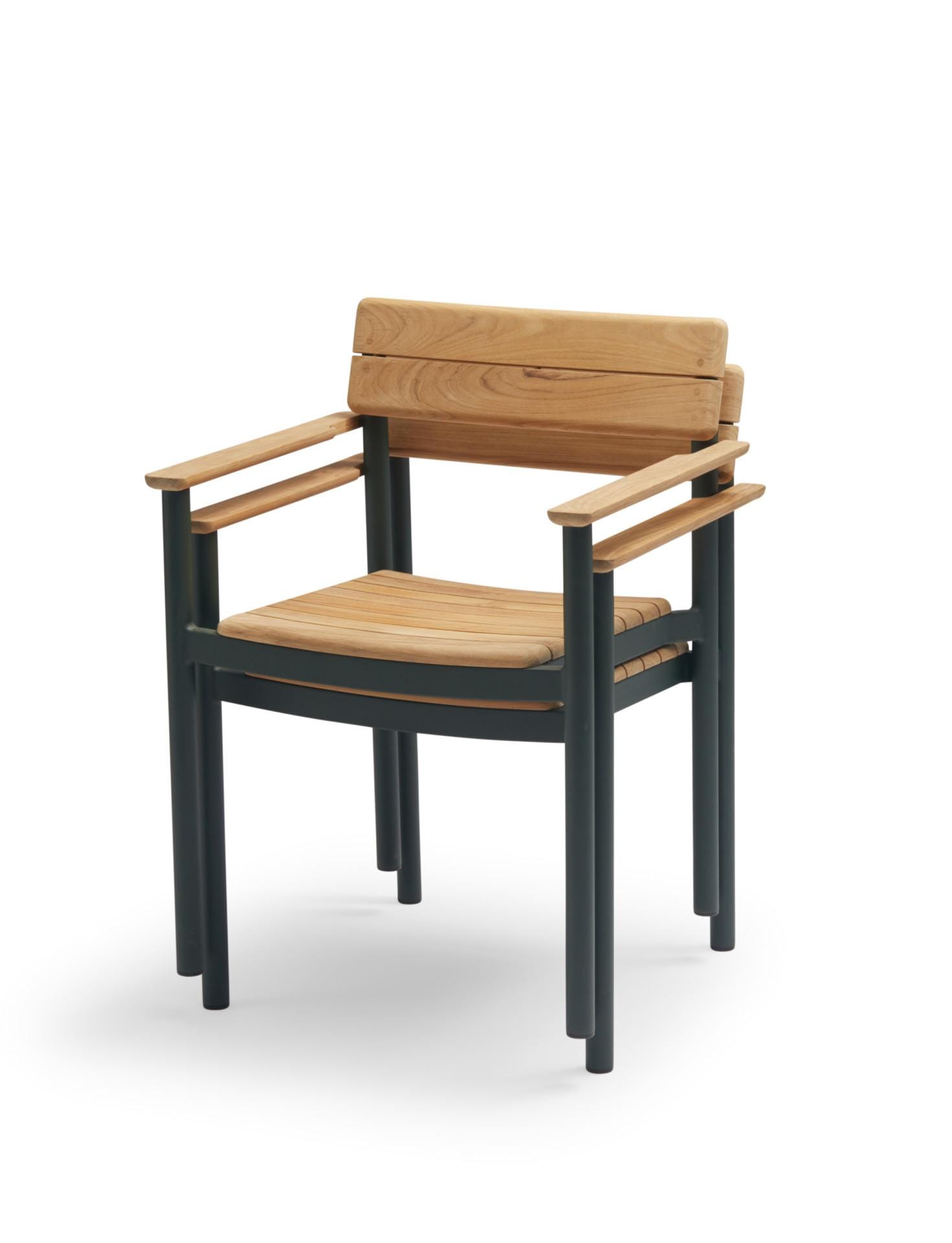 Fritz Hansen PELAGUS -armchair, hunter green/teak - Image 2