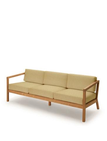 Fritz Hansen VIRKELYST 3-istuttava sohva, keltainen