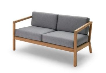 Fritz Hansen VIRKELYST 2-istuttava sohva, harmaa