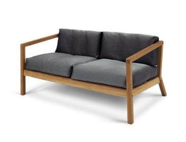 Fritz Hansen VIRKELYST 2-istuttava sohva, tummanharmaa