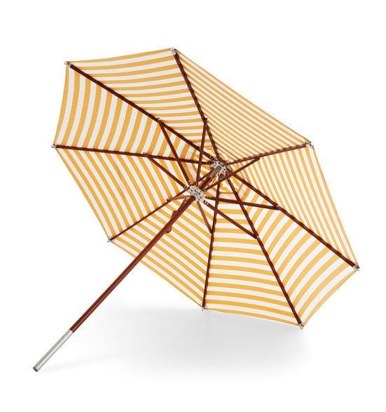 Fritz Hansen ATLANTIS -aurinkovarjo Ø330 cm, keltaraidallinen