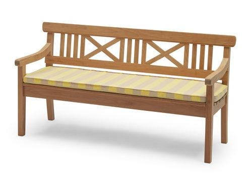 Fritz Hansen DRACHMANN -penkki tyynyllä 165 cm, keltainen/beige