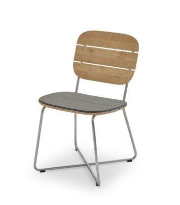 Fritz Hansen LILIUM -chair with cushion, dark grey