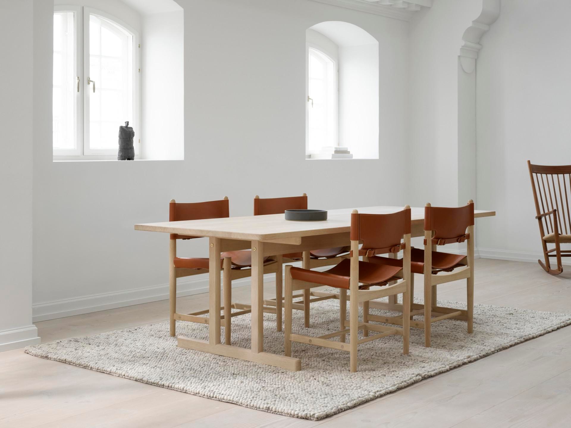 Fredericia BM86 6286 -dining table, 195x97,5 cm, light oiled oak - Image 3