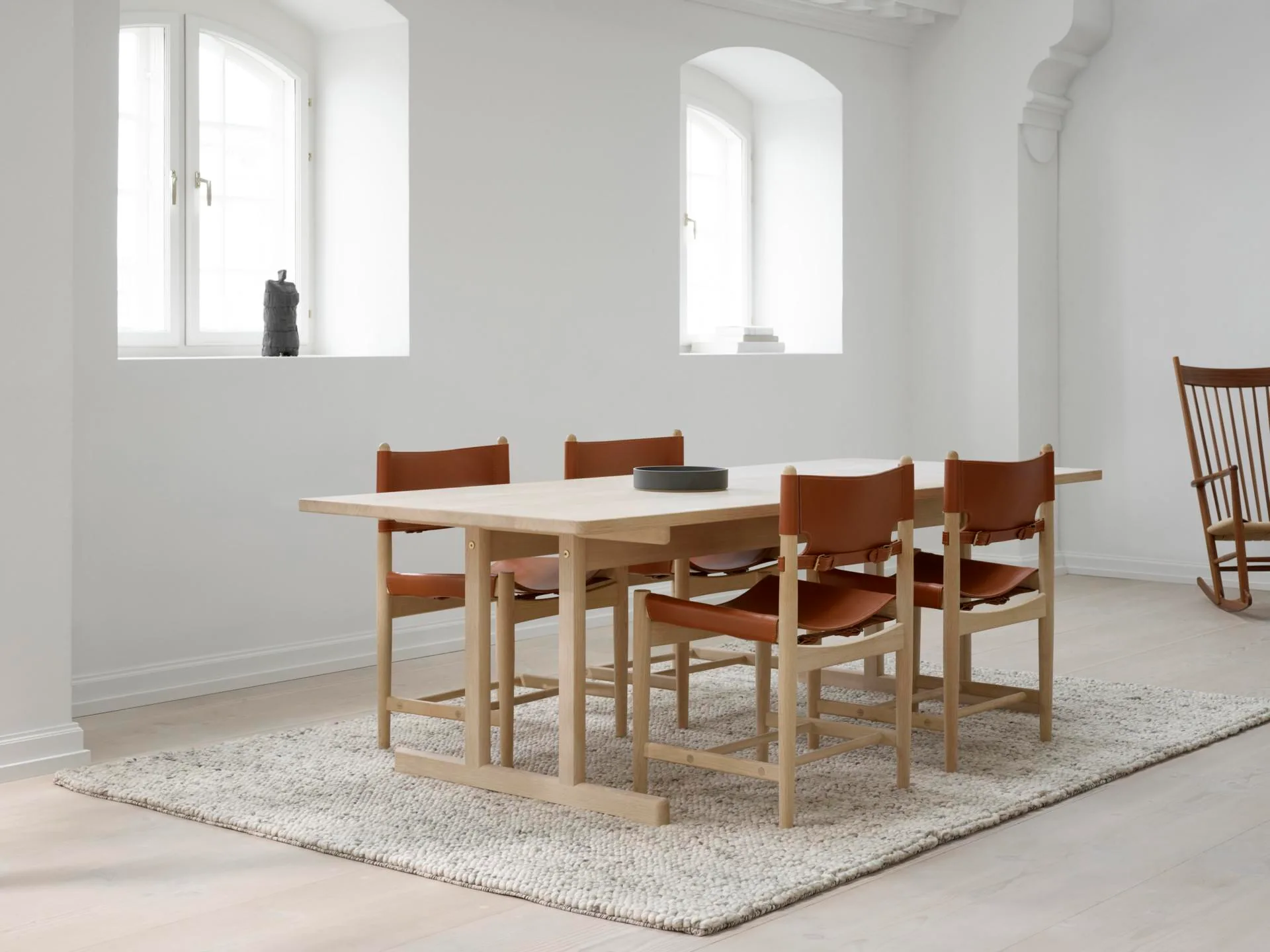 Fredericia BM86 6286 -dining table, 195x97,5 cm, light oiled oak - Image 3