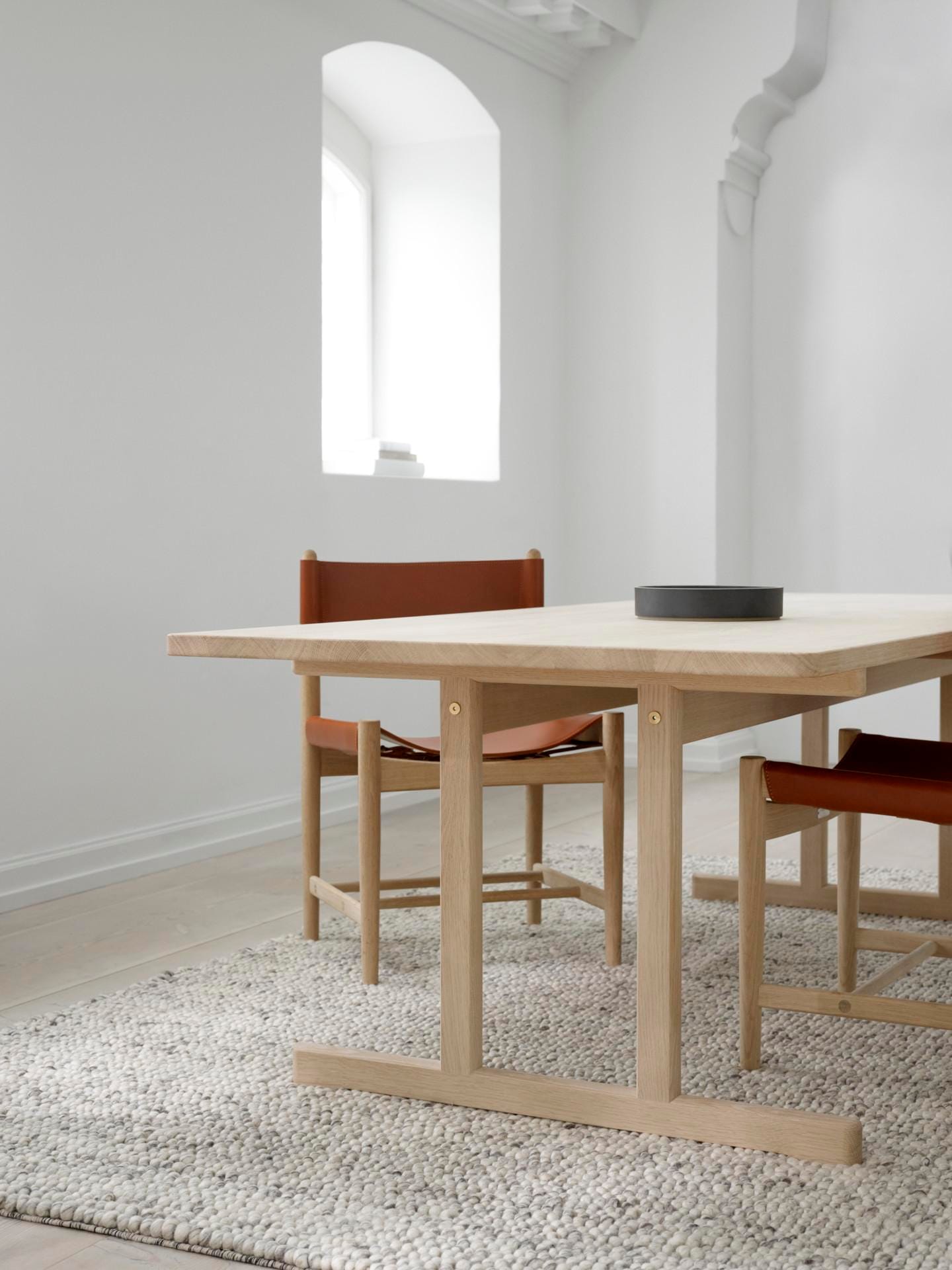 Fredericia BM86 6286 -dining table, 195x97,5 cm, light oiled oak - Image 2