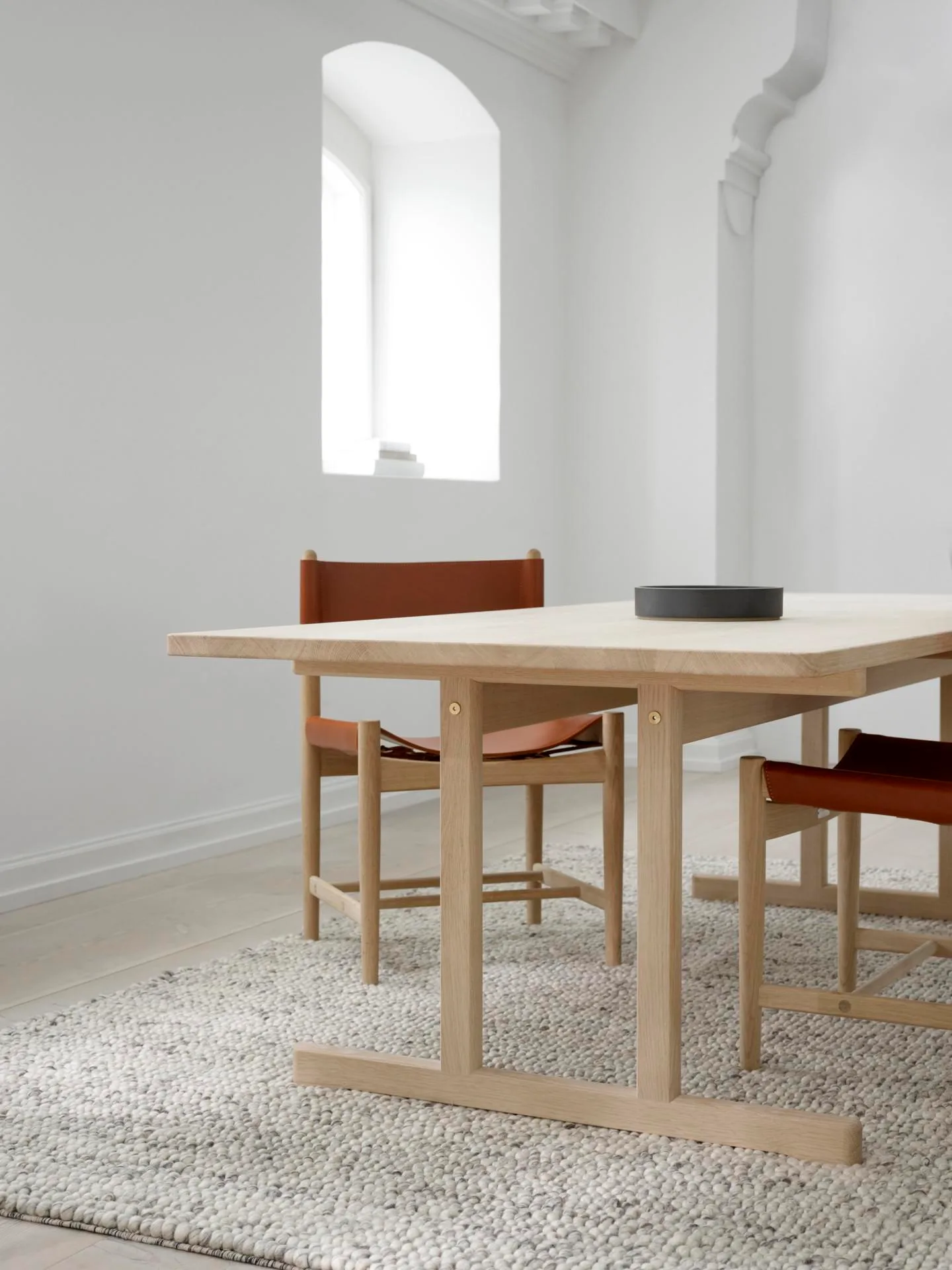 Fredericia BM86 6286 -dining table, 195x97,5 cm, light oiled oak - Image 2