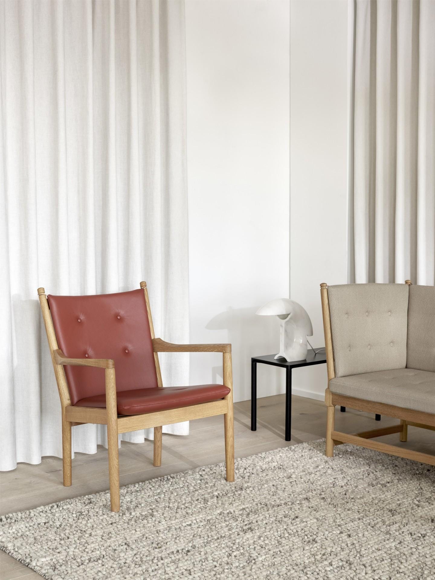 Fredericia 1788 armchair, oak/light grey - Image 4