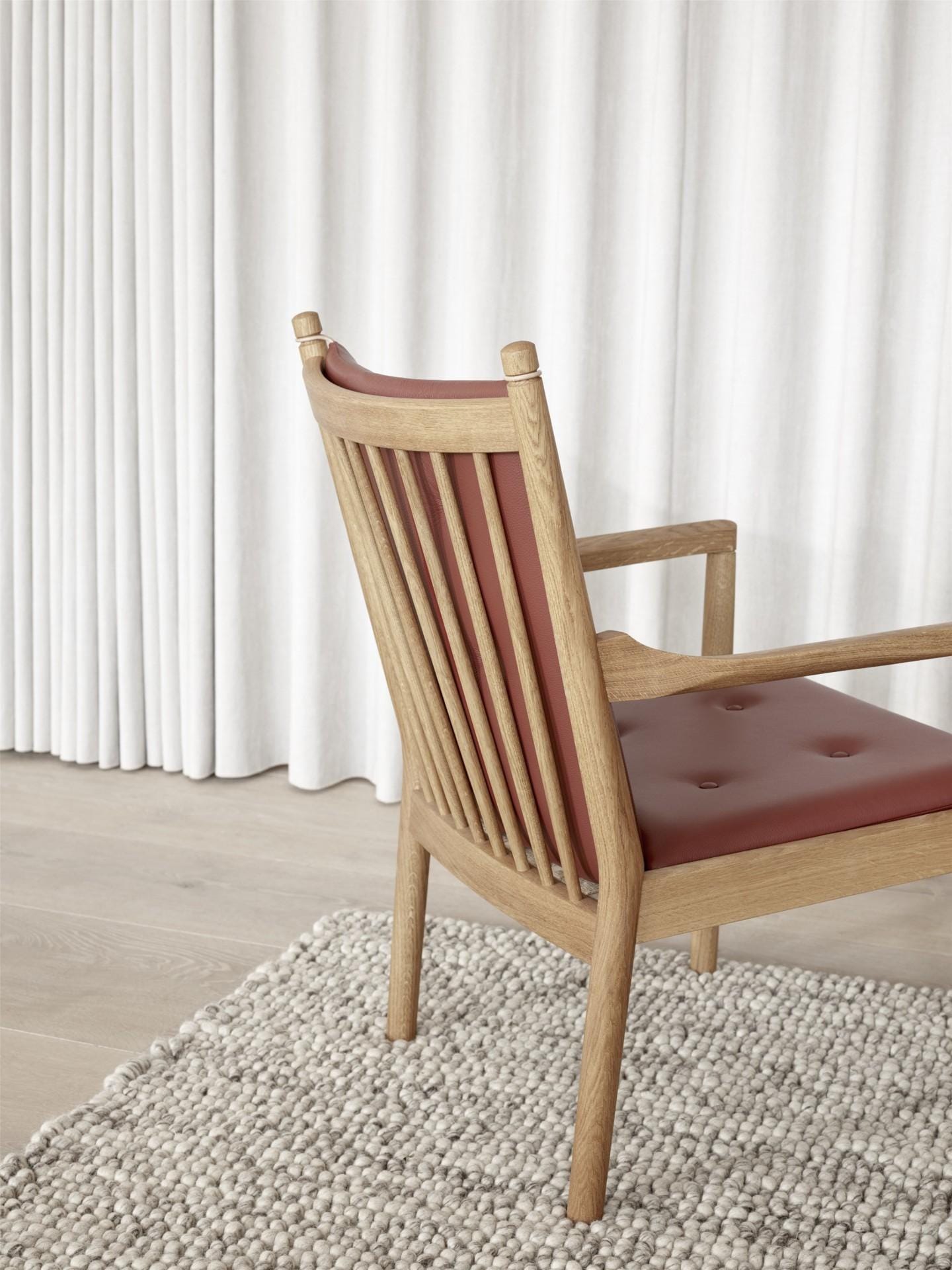 Fredericia 1788 armchair, oak/light grey - Image 3
