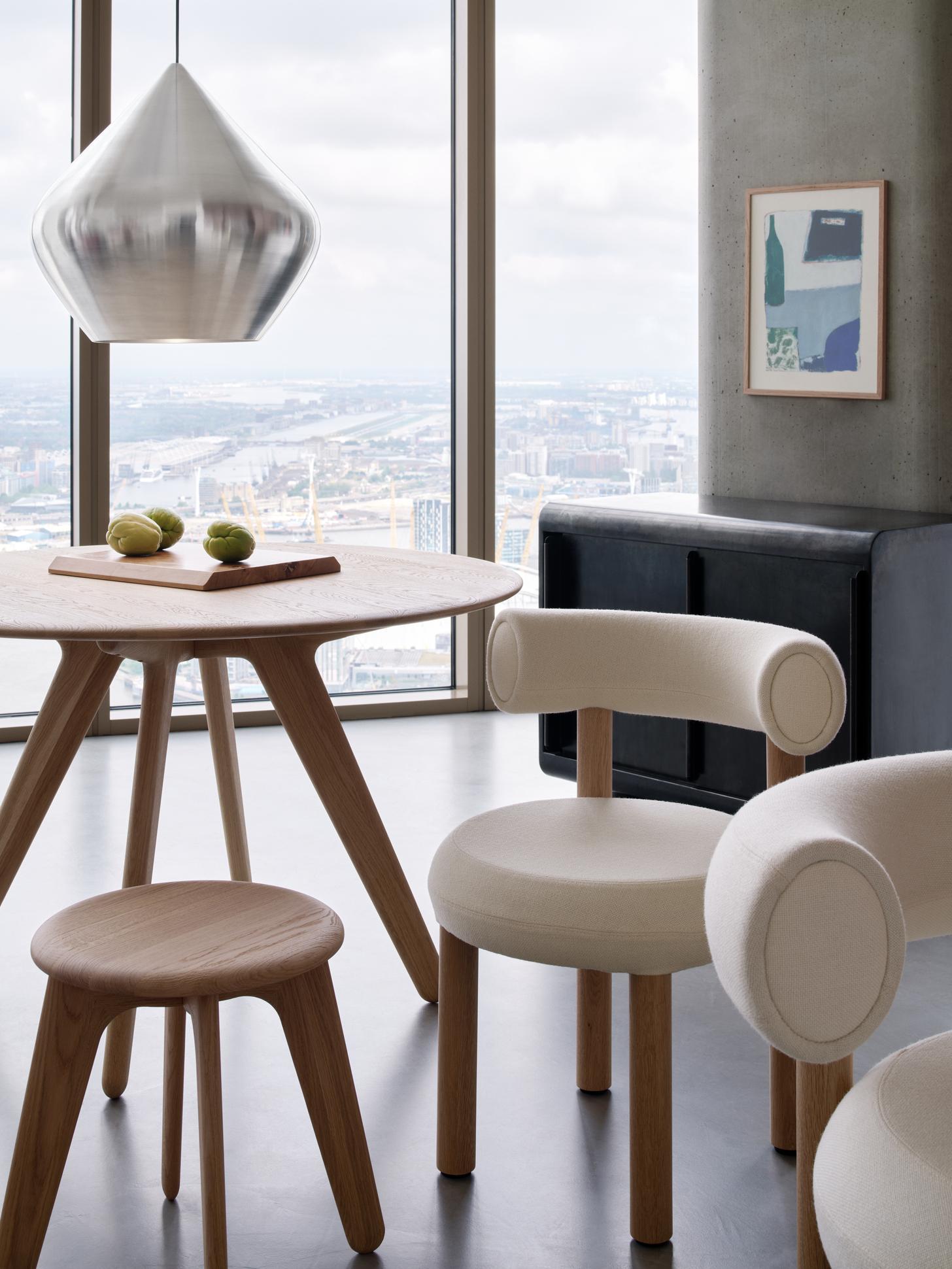 Tom Dixon FAT dining chair, wooden legs - Image 4