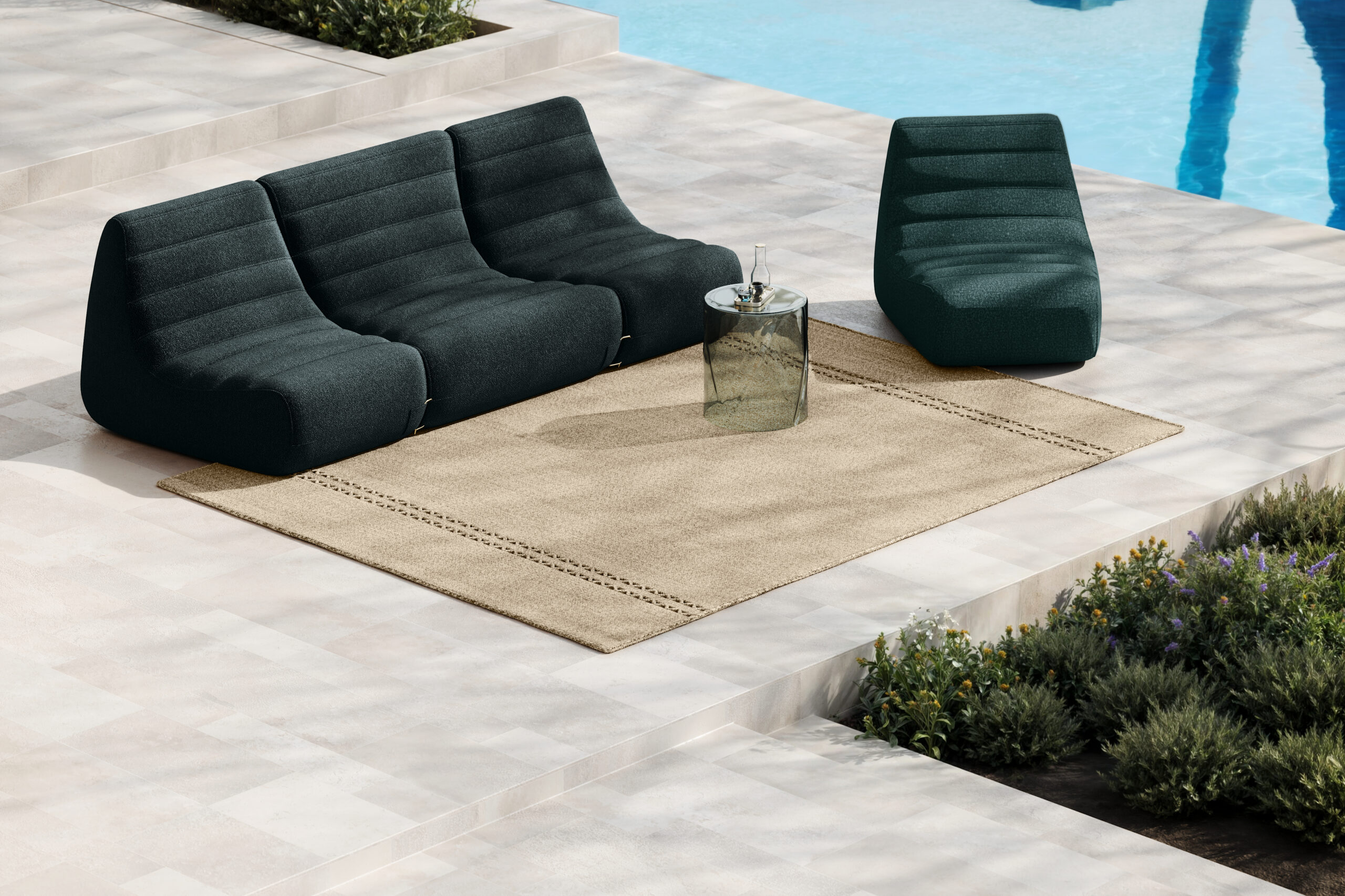 Kvadrat SIO OUTDOOR -matto Ø200cm - Image 3