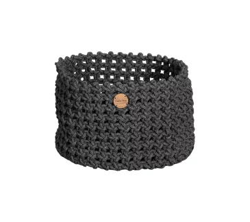 Cane-line SOFT ROPE -kori Ø50 cm, tummanharmaa