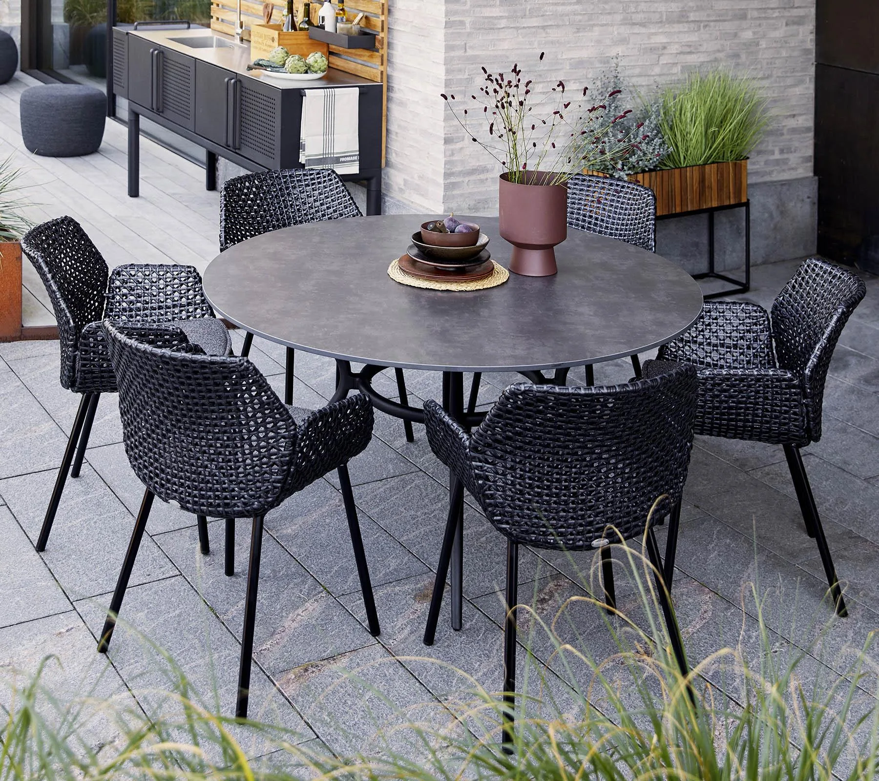 Cane-line VIBE -chair with cushion, black - Image 5