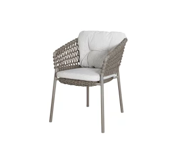 Cane-line OCEAN chair with cushions, taupe / light brown