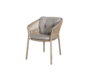 Cane-line OCEAN chair with cushions, natural / taupe