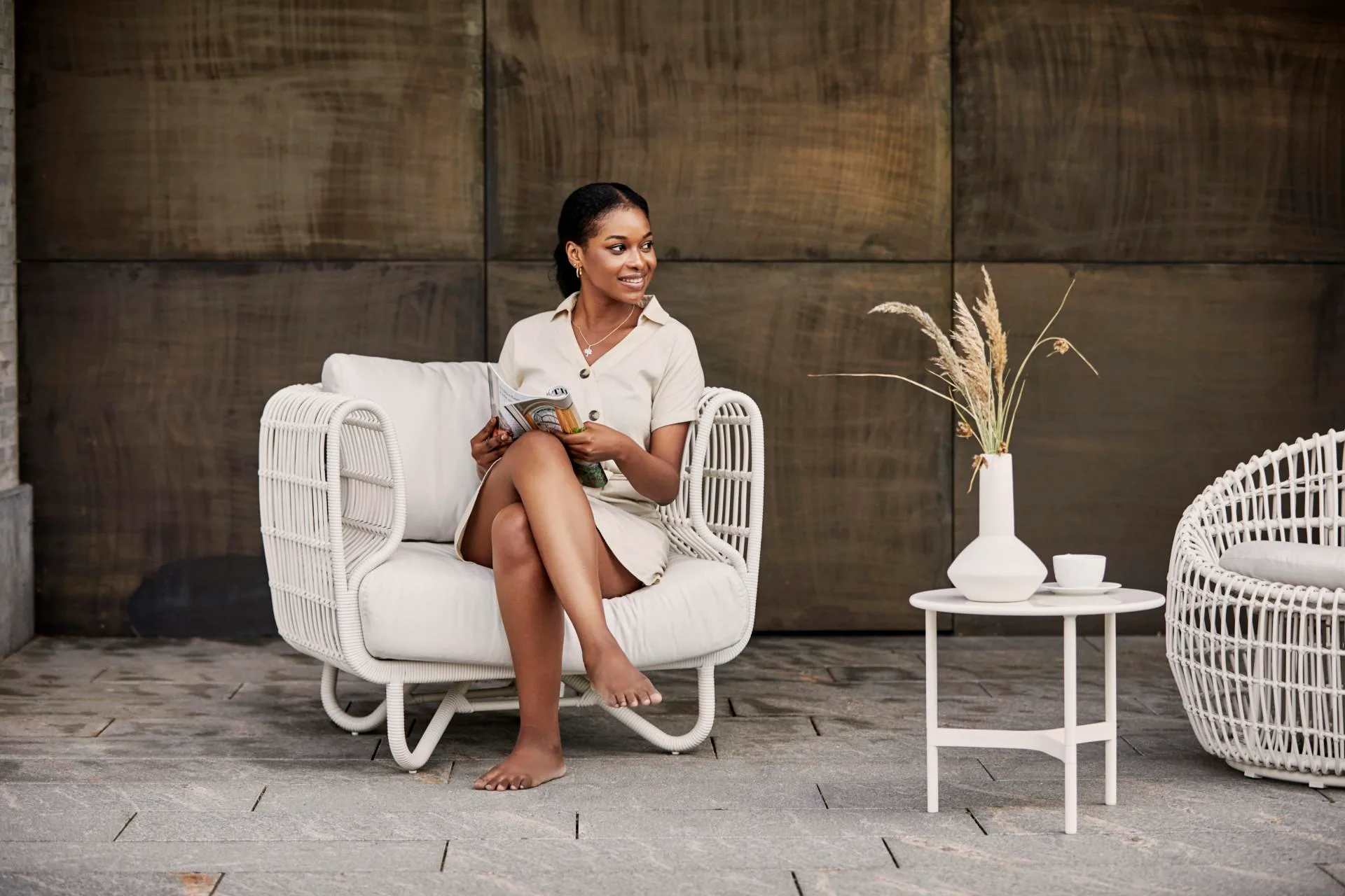 Cane-line NEST lounge chair, white - Image 4