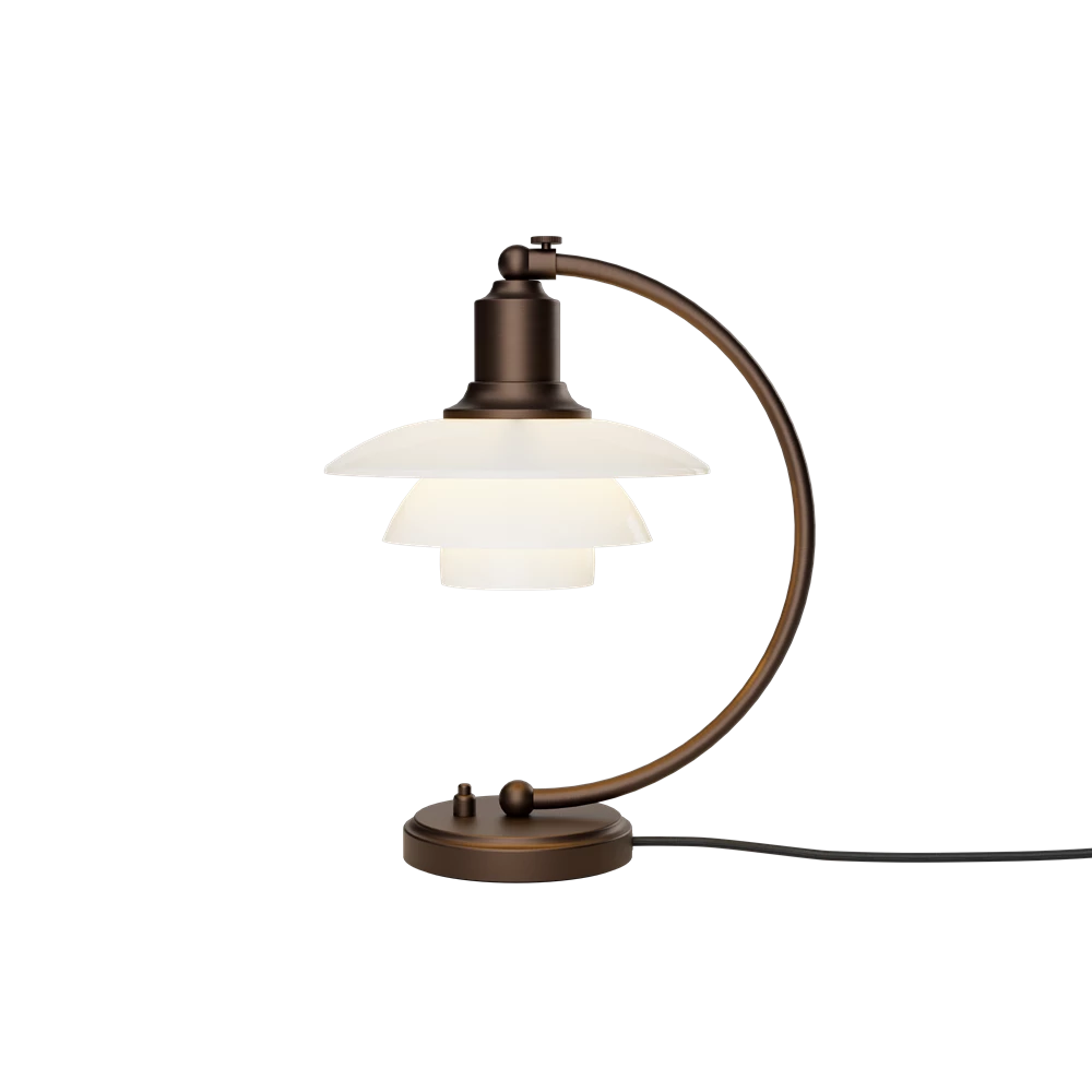 Louis Poulsen PH 2/2 LUNA -pöytävalaisin, aged brass