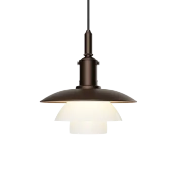 Louis Poulsen PH 3/3 pendant, aged brass