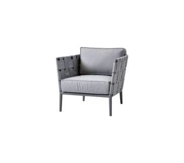 Cane-line CONIC lounge chair, light grey