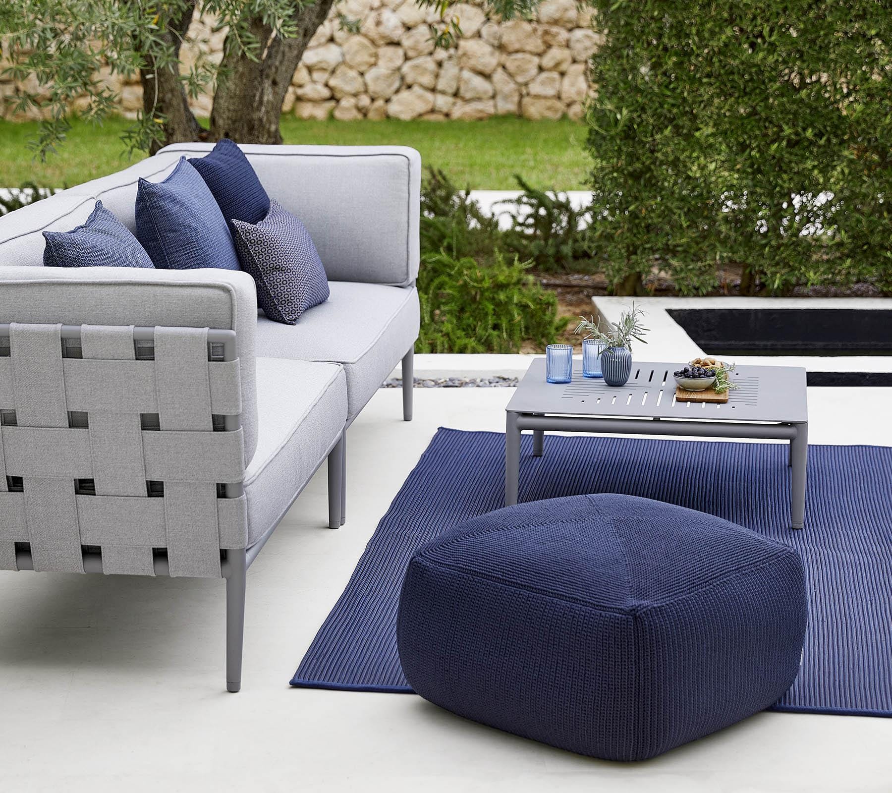Cane-line DIVINE -scatter cushion 50x50 cm, dark blue - Image 2