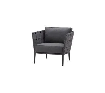 Cane-line CONIC lounge chair, dark grey