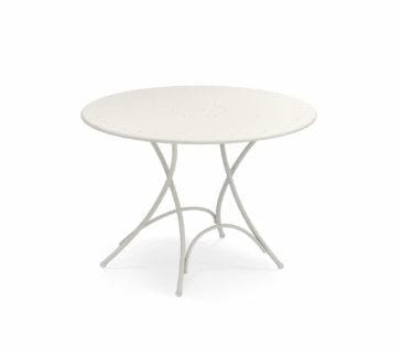 Emu PIGALLE -taittopöytä Ø105 cm, valkoinen