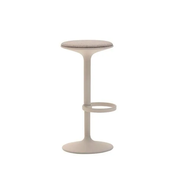 Andreu World HULA barstool 76 cm, upholstered seat, sand BQ2795 - Image 2