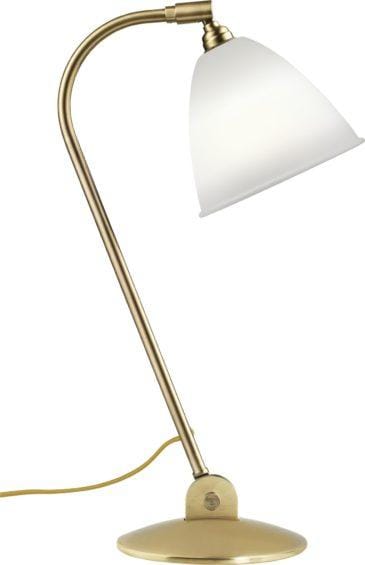 GUBI BESTLITE BL2 table lamp, brass/white bone china