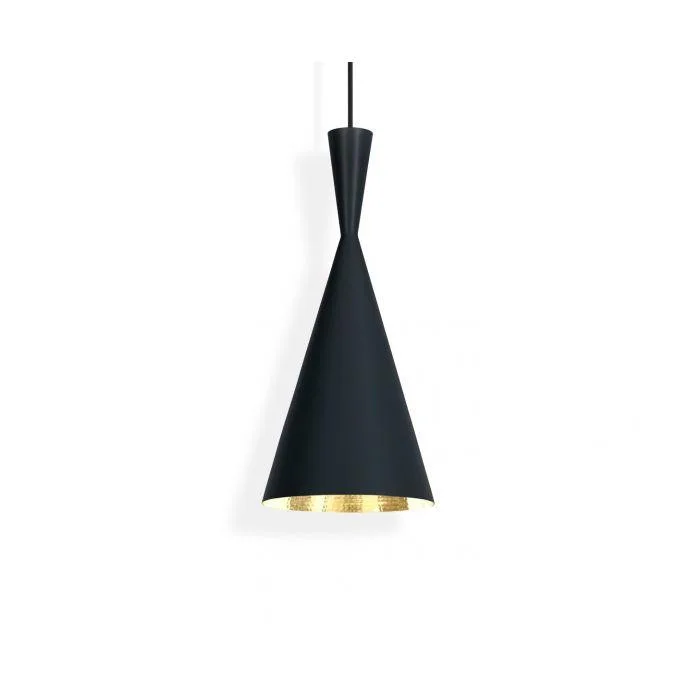 Tom Dixon BEAT TALL -riippuvalaisin, musta metalli/messinki