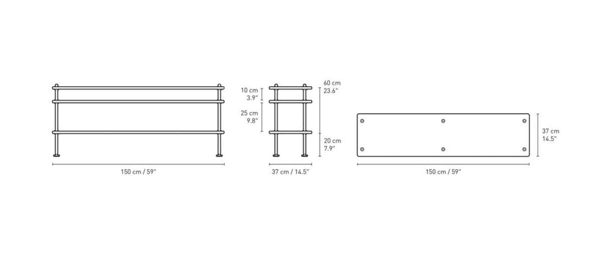 Carl Hansen BM0253 shelving system, low, oiled walnut - Image 5