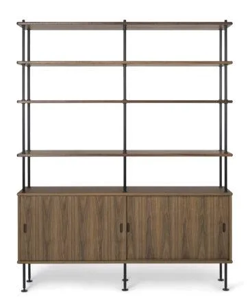 Carl Hansen BM0253 kirjahylly, korkea, öljytty pähkinä