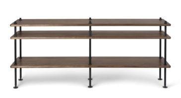 Carl Hansen BM0253 hylly, matala, öljytty pähkinä