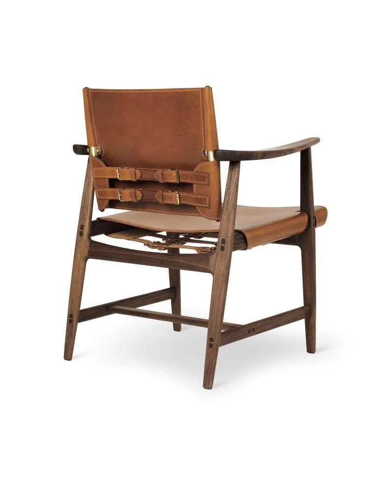 Carl Hansen BM1106 HUNTSMAN chair, oiled walnut / leather - Image 2