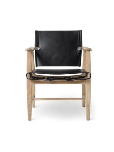 Carl Hansen BM1106 HUNTSMAN -tuoli, valkoöljytty tammi/nahka