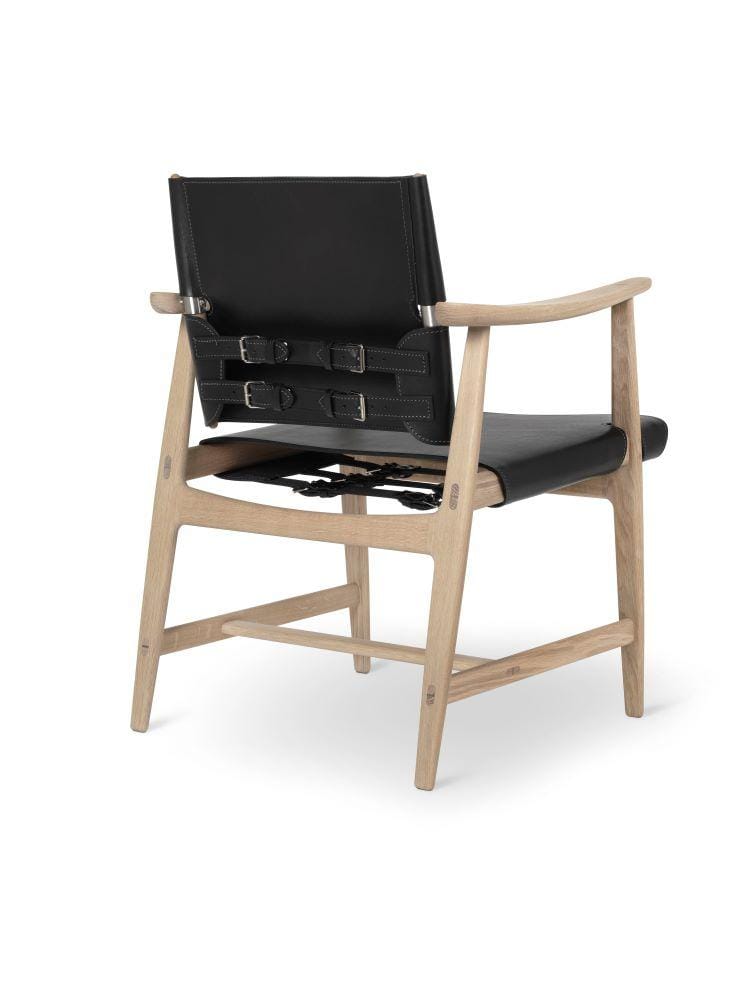 Carl Hansen BM1106 HUNTSMAN chair, white oiled oak / leather - Image 2