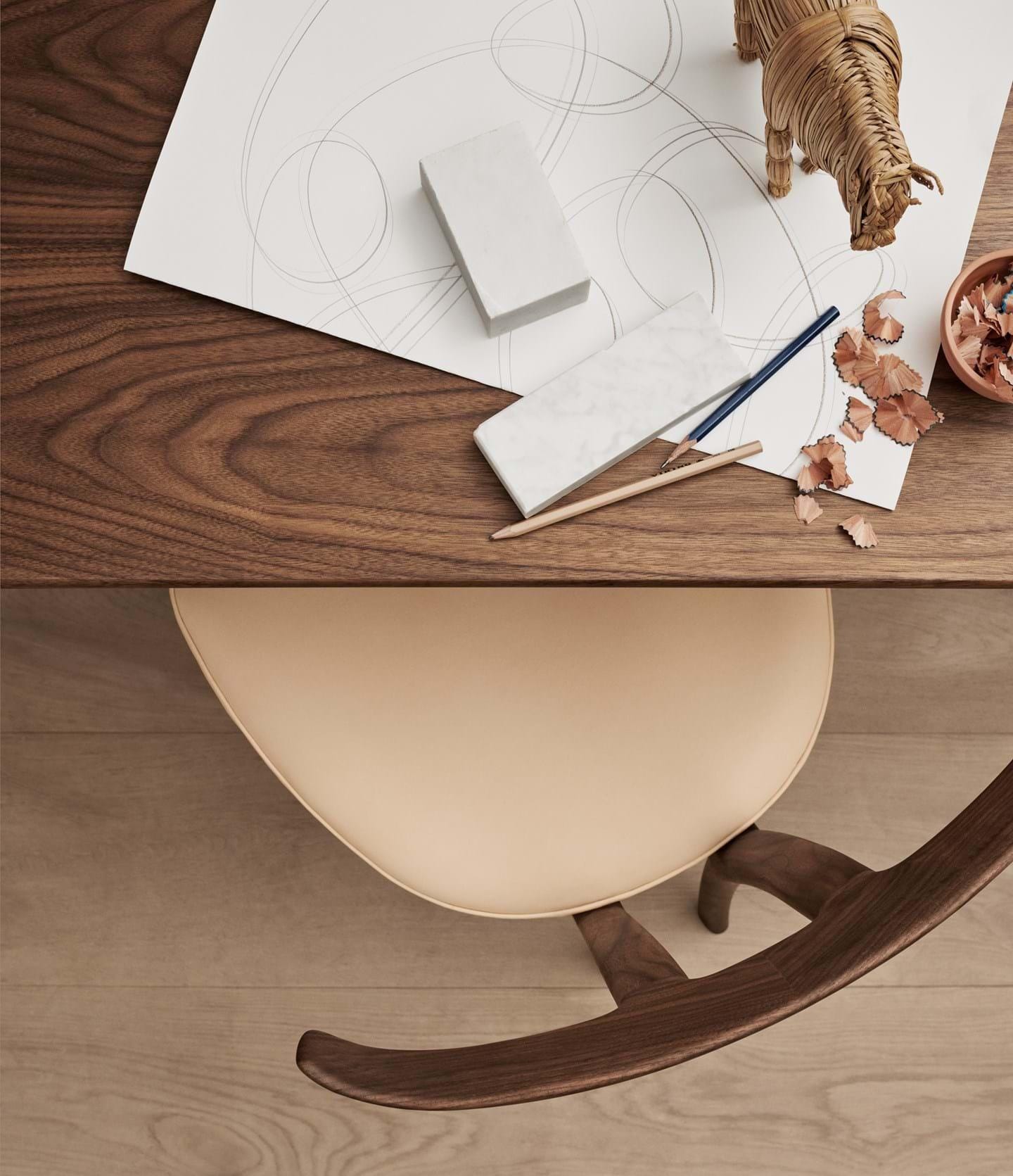 Carl Hansen OW58 tuoli, öljytty pähkinä/luonnonnahka - Image 4