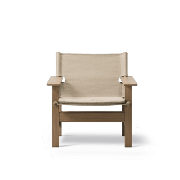 Fredericia THE CANVAS CHAIR -nojatuoli, luonnonväri/valkoöljytty tammi