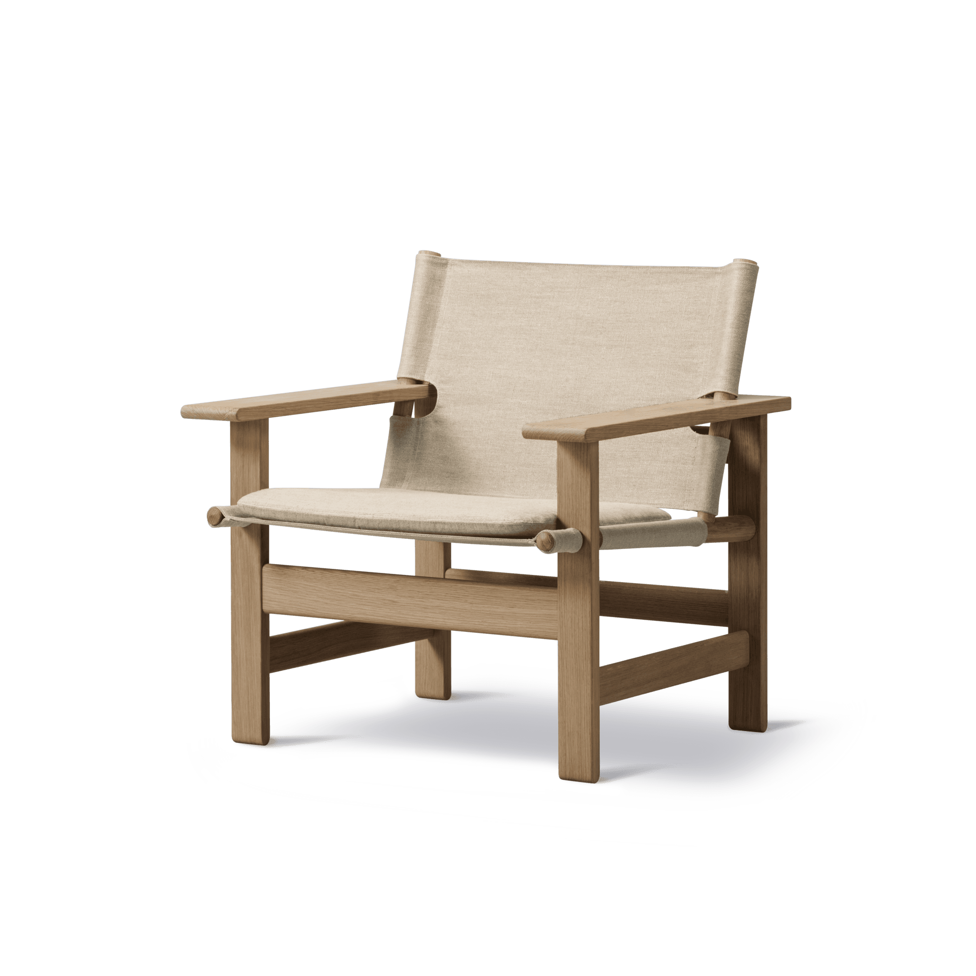Fredericia THE CANVAS CHAIR -nojatuoli, luonnonväri/valkoöljytty tammi - Image 2