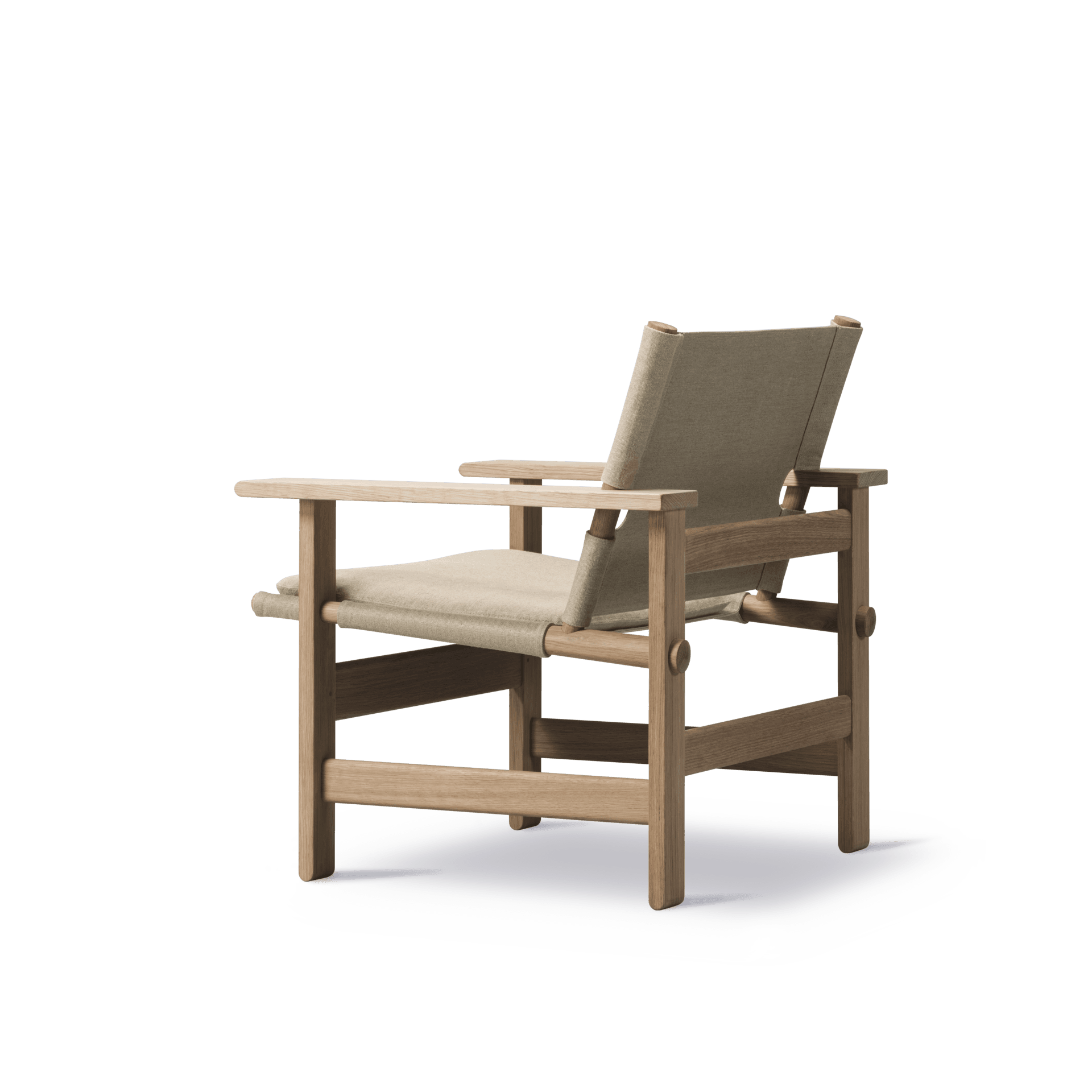 Fredericia THE CANVAS CHAIR -nojatuoli, luonnonväri/valkoöljytty tammi - Image 4