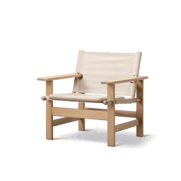 Fredericia THE CANVAS CHAIR OUTDOOR -nojatuoli tyynyllä