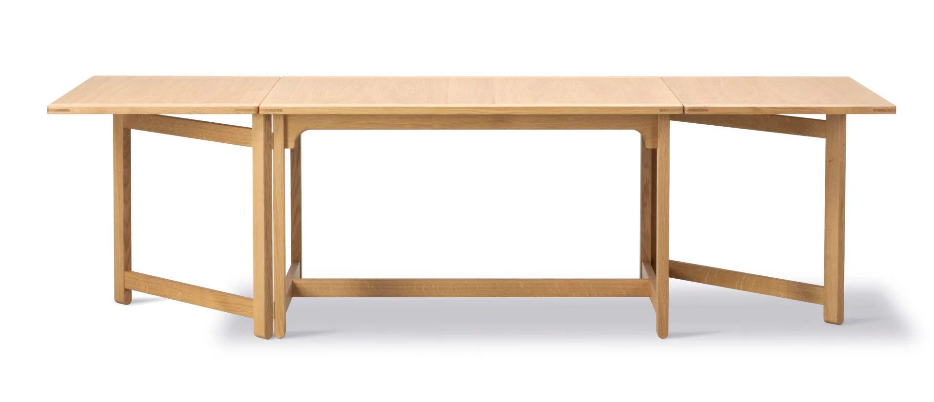 Fredericia BM71 LIBRARY -dining table, 126-252 x 93 cm, oiled oak