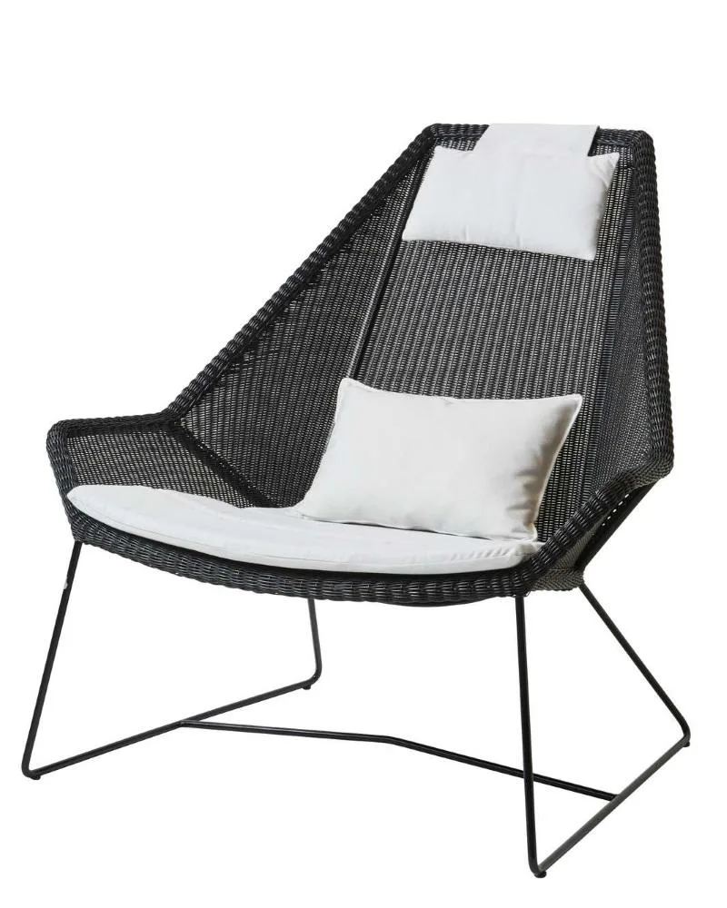 Cane-line BREEZE lounge chair, high back, black - Image 4