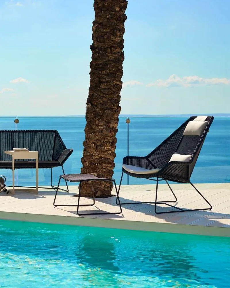 Cane-line BREEZE lounge chair, high back, black - Image 2