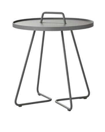 Cane-line ON-THE-MOVE side table, large, grey